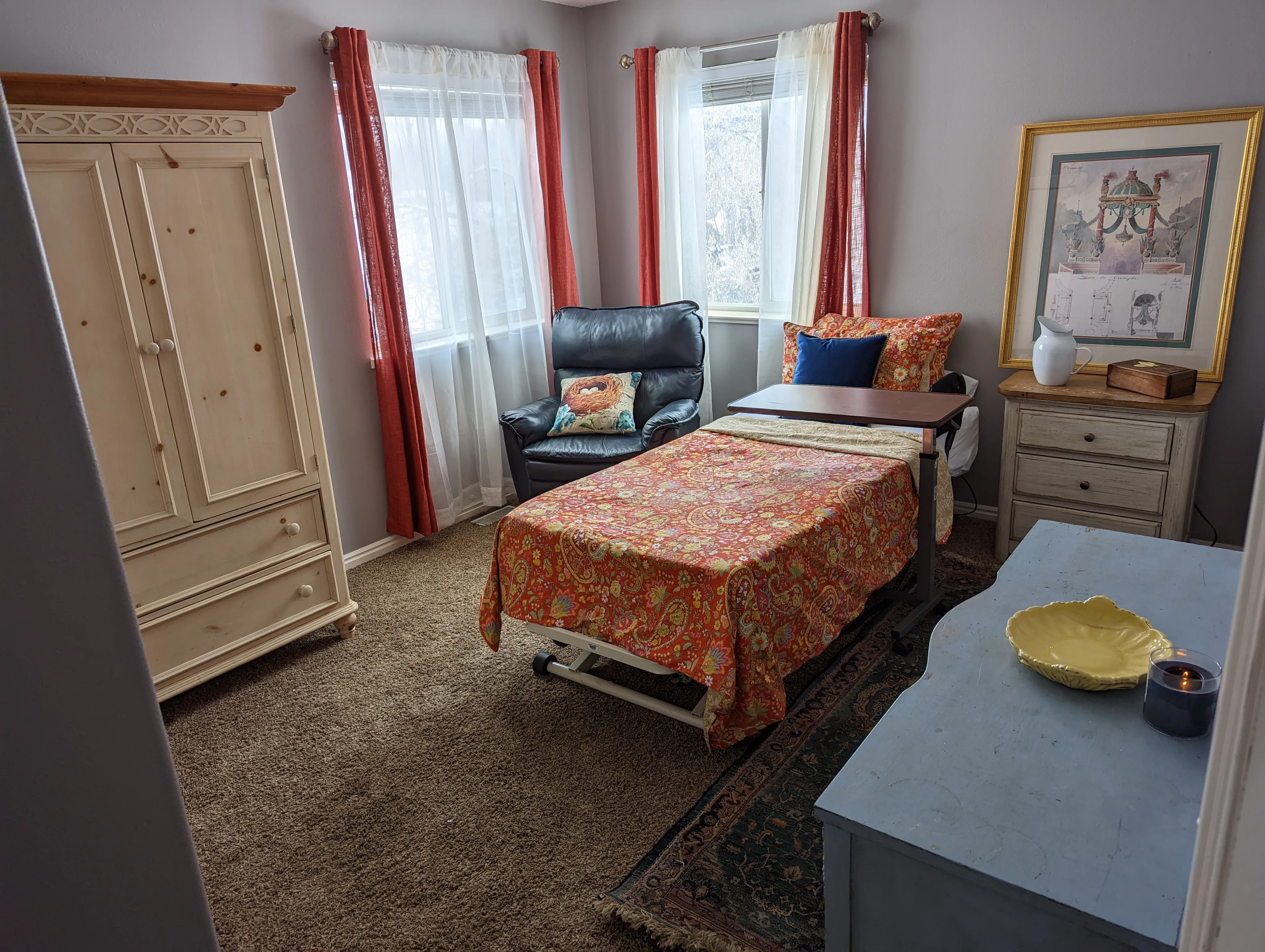 Bedroom after cleaning